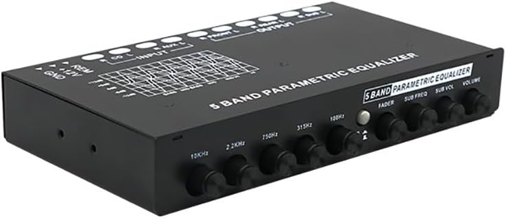 iDili Multifunctional 5 Band Car Equalizer Car Audio EQ Tuning Crossover Amplifier Parametric Equalizer Car Audio Equalizer