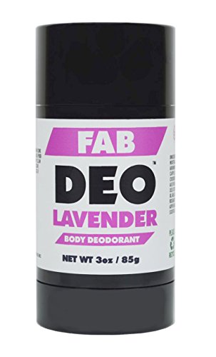 FabDeo Lavender Natural Deodorant 3 oz - Vegan and Cruelty Free - No Sulfurs or Heavy Metals - America's Favorite