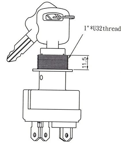 Interrupteur de démarrage N° d'article : KM 10 11 0135 Caterpillar N° : 9G-7641