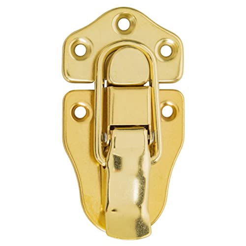 Medium Brass Trunk Drawbolt Latch | Toggle Latch for Steamer Trunk, Suitcase, Box, Chest, Guitar Case | UA-14-THBP