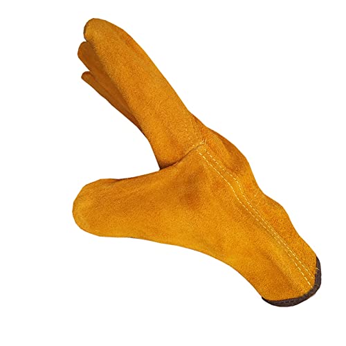 Leather Work Gloves, Heat & Flame Resistant Cowhide Protection Gloves, Welding Work Gloves, Gardening Gloves #TOP1