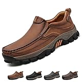 Matériaux de qualité supérieure : fabriqué à partir de cuir doux et respirant. Ces mocassins à enfiler pour homme disposent d'un élastique pratique pour un enfilage et un retrait faciles, offrant un ajustement flexible et sécurisé sans lacets