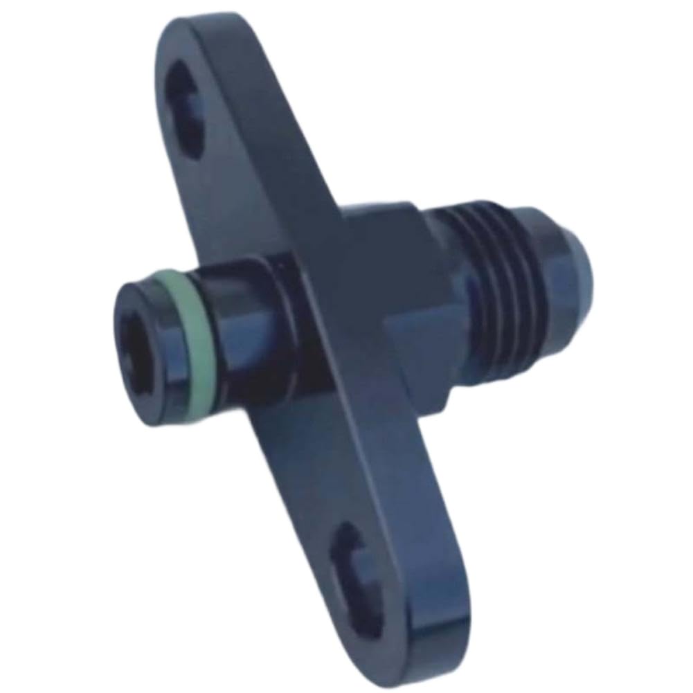 AN6 Fuel Rail Adapter with Outlet for Aluminum Fuel Rails
