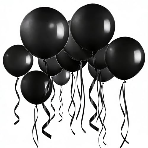 Ballons géants en latex noir de 91,4 cm pour réussir vos décors de Noël