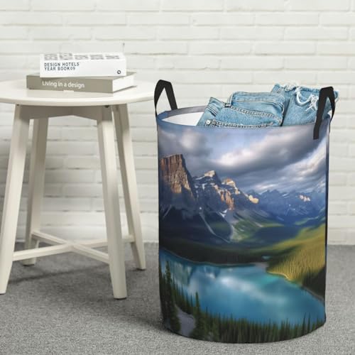 Panier à linge autonome avec poignées pliable grand bac à linge imperméable M - 2