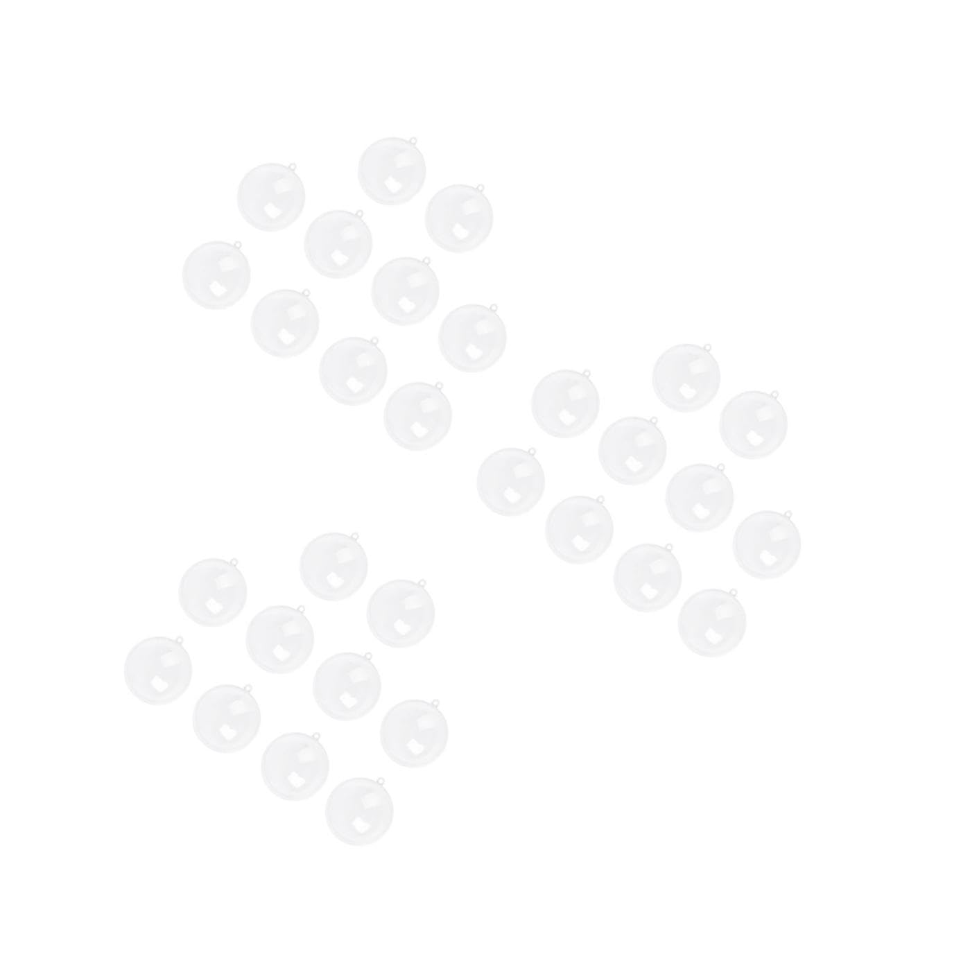 Amosfun 3 Set Palla Vuota Di Natale Palline Sospese Trasparenti Palline Riempibili Fai Da Te Christmas Tree Alberelli Di Natale Abbellimento Festivo Decorazione Esterna Abs 10 Pezzi * 3