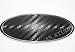 Produktbild 2x 115x45mm Emblem Pflaume Folie (100x38mm) Carbon schwarz