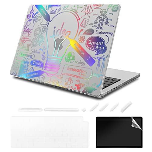 SanMuFly Funda Compatible con MacBook Pro 14 Pulgadas 2021 Release A2442 , Macbook Pro 14 Inch Case Hard Plastic Shell Case with M1 Pro / M1 MAX Chip & Touch ID Cover