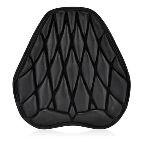 SaferCCTV Motorcycle Seat Cover ATV Padded Seat Protector,Motorcycle Seat Cushion Air Cooling 3D Motorcycle Seat Pad(New Size L) Cover