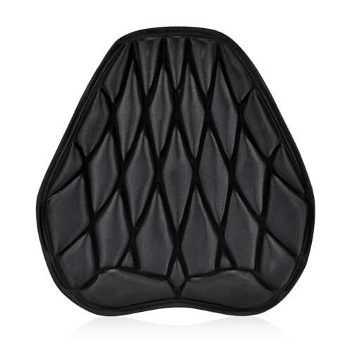 Carkio - Coprisedile per moto ATV con imbottitura, protettore per sella della moto, cuscino per sella della moto con raffreddamento ad aria a rete 3D, taglia L
