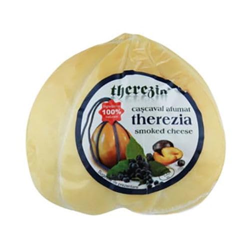 THEREZIA Smoked Cheese (Cascaval Afumat) 440g / Romanian cheese PERISHABLE ITEM Perishables must be shipped using express shipping methods. We recommend all perishable items ship overnight or 2nd shipping at the latest.