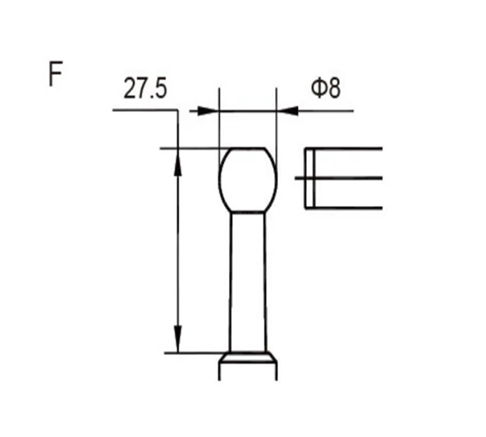 Micrómetro electrónico de tubo de 0,001 mm, tipo A, B, C, D, E, F, 0-25 mm, 25-50 mm, micrómetro digital de tubo (tipo F 0-25 mm)