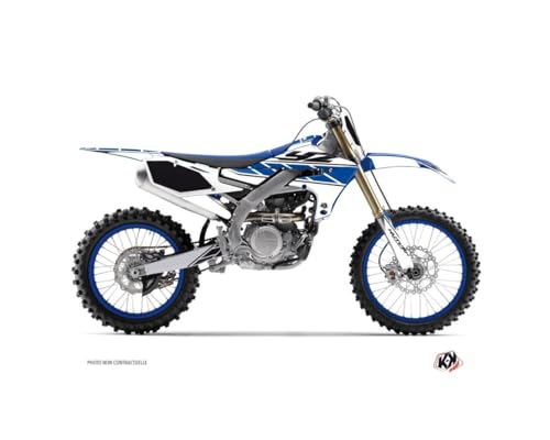 Kit déco réplique Yamaha 250 YZF habillage blanc bleu haute résistance