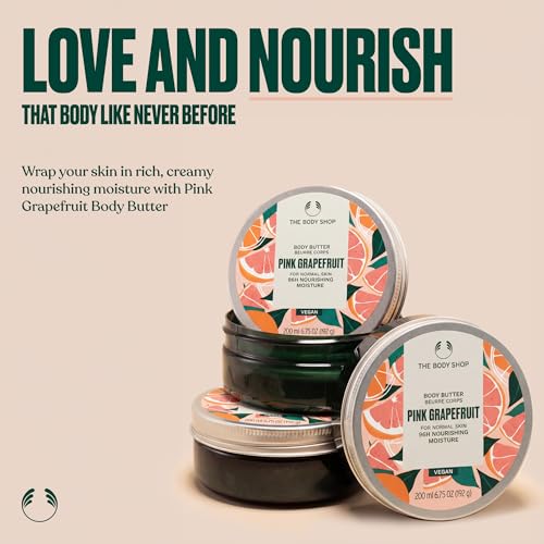 Image of The Body Shop Body Butter | 96hr Nourishing Moisture for Dry Skin | Non-Greasy with Shea Butter for Smoother Softer Skin, Vegan, 200 ml / 6.4 oz