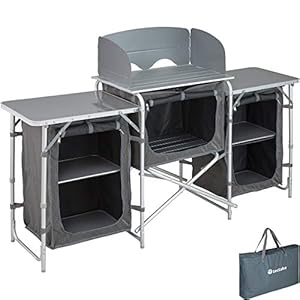 TecTake 800585 Outdoor Camping Küche – Diverse Modelle wähblar –