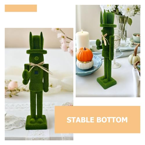 Casse-Noisettes Lapin en Bois Robuste 38,5 Cm pour Centre de Table Stable - 4