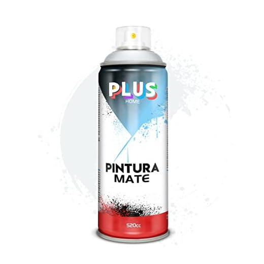 PLUS HOME Pintura Spray 520cc para pintar todo tipo de super cies: madera, metal, cartón, tela, piedra, bra de vidrio, plásticos rígidos, etc para bricolaje y DIY.Gris Fachada (Ref:659)(Paquete de 1)
