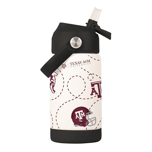 Image of Logo Brands NCAA Mascot Stainless-Steel Kids Bottle -Soft Silicone Mouthpiece, Easy To Carry, Kid-Friendly Design- Great For School & On-The-Go