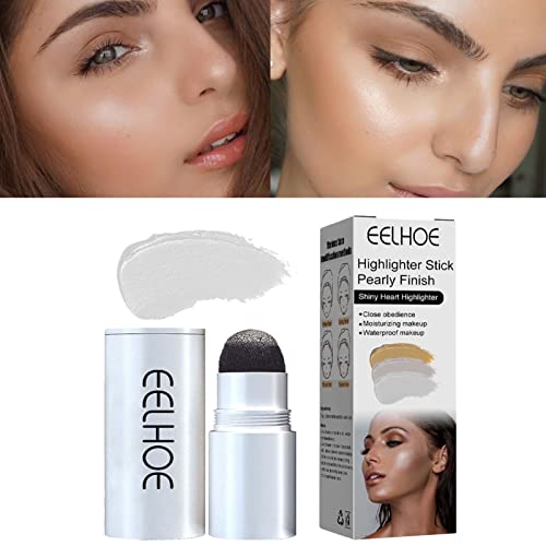 Base de contorno em bastão,Bastões de maquiagem com brilho alto - Iluminador em bastão cremoso à pro