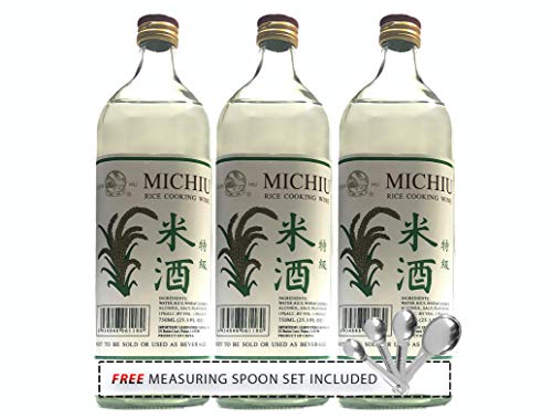 [Free Measuring Spoon Set] QIAN HU Michiu Rice Cooking Wine (ç‰¹ç´šç±³é…’) - 750ml | Pack of 3