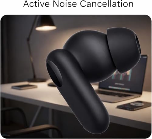 Image of Bluetooth Earbuds Compatible with Oneplus Buds 2R, Touch Sensor, Rich Sound Output Black (AS-2R)