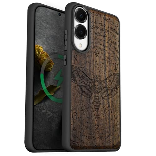 Étui de protection Samsung S25 Edge en bois - Protégez des chutes avec style Carveit