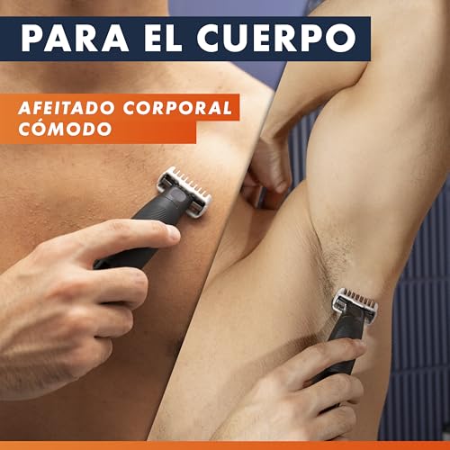 Gillette Fusion One recortadora y afeitadora corporal negra