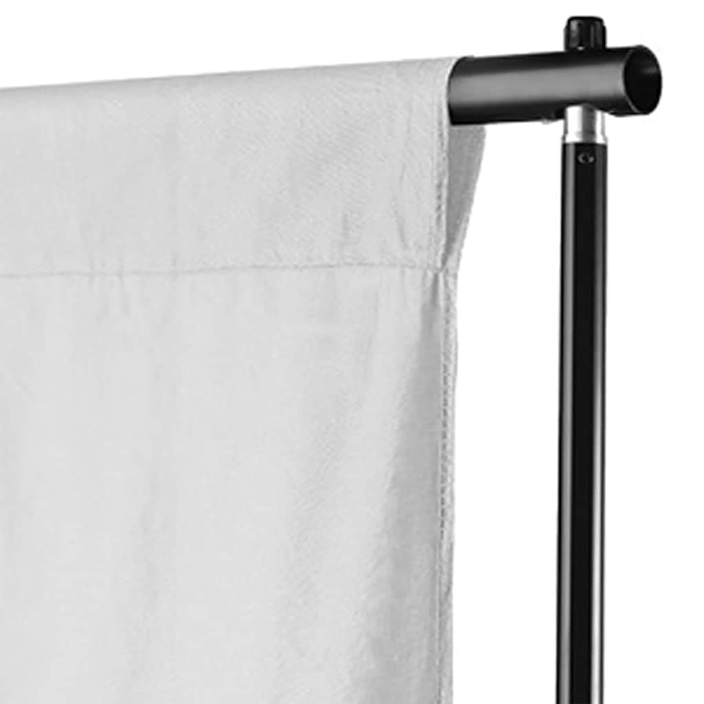 Set da studio fotografico con 2 lampade LED a luce diurna 5500 K, 2 treppiedi in alluminio da 78-230 cm, 2 paralumi bianchi da 84 cm, sistema di sfondo flessibile da 500 x 300 cm, in cotone