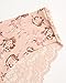 Jessica Simpson Women's Hipster Underwear - 5 Pack Microfiber Lace Trim No Show Seamless Panties, (Sizes: S-XL), Size Medium, Rose Multi