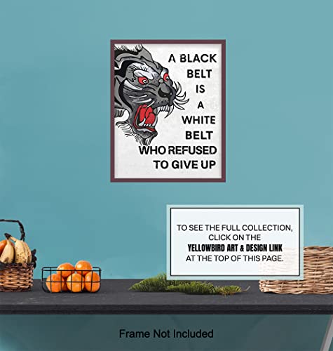 Martial Arts Motivational Wall Decor Art Print - Home, Studio Or Dojo Decoration Picture Poster - Gift For Mma, Kung Fu, Karate, Tae Kwan Do, Judo, Tai Chi Students And Jackie Chan Or Bruce Lee Fans #TOP6