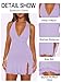 MIYIEONZ Women Sexy Halter Deep V Neck Ruched Bodycon Dress Summer Side Slit Mesh Hem Cocktail Club Party X-Large Purple Short Mini Dresses