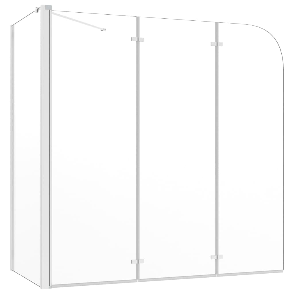 Simply Chosen 4U Vidaxl Bath Enclosure 120Cm Tempered Glass Transparent Bathroom Shower Screen
