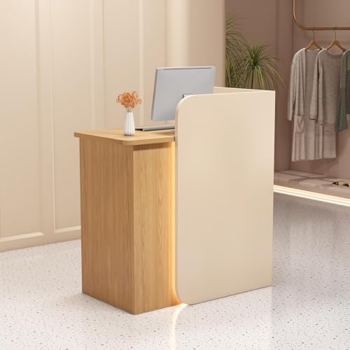 WYBDMWY Mostrador de Recepción con Cajones,mostrador de Pago, Escritorio de mostrador recepción ara Tiendas, Oficina, Salones y Hoteles