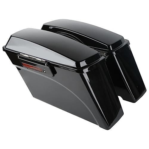 Alforjas duras JDICY para Harley Davidson, acabado negro vívido, con soportes de conversión VBHSBLKSCBFH XSW0016 miniatura 6