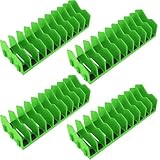 4Pcs Plier Organizer Rack with Nonslip Rubber Base 10 Slots Pliers Cutters Organizer Rack Plastic Space Saving Tool Drawer Toolbox