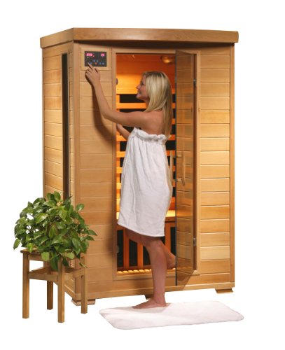 Coronado SA2406 2 Person Sauna with Ceramic Heaters Bronze Tinted Tempered Glass Door