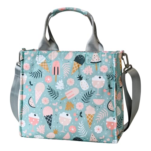 Image of PHEBEN Small Diaper Bag Tote Waterproof Travel Mini Diaper Bag Multi-Function Baby Handbag Crossbody Purse(Cartoon Dessert)
