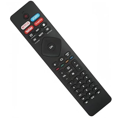 Replacement Remote Control Compatible for Philips Android Smart TV 43PFL5604/F7 55PFL5766/F7 50PFL5766/F7 55PFL5604/F7A 65PFL5766/F7 65PFL5604/F7A 65PFL5704/F7A 75PFL5704/F7