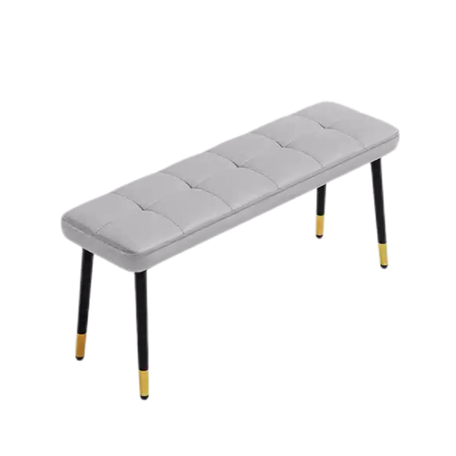 LWJSOCP Shoe Bench with Cush Metal Iron Foot Stool with Adjustable Feet for Entryway Hallway and Bedroom