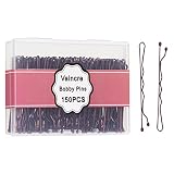 Vaincre Bobby Pin Hair Pins - 150 Count Bobby Pins Brown Bulk with Storage Case, Pain-Free Hairpin H
