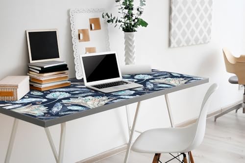 Couverture de bureau antidérapante à bords arrondis et vinyle résistant