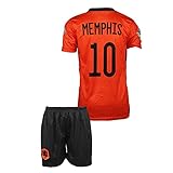 AMD SPORTS Holland Heim Memphis Depay #10 Kinder Trikot Nationalmannschaften (176, 12-13 Jahre)(Memphis Heim)