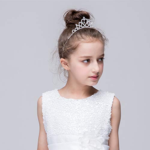 Ciieeo Cerchietto per capelli con corone di cristallo e diademi