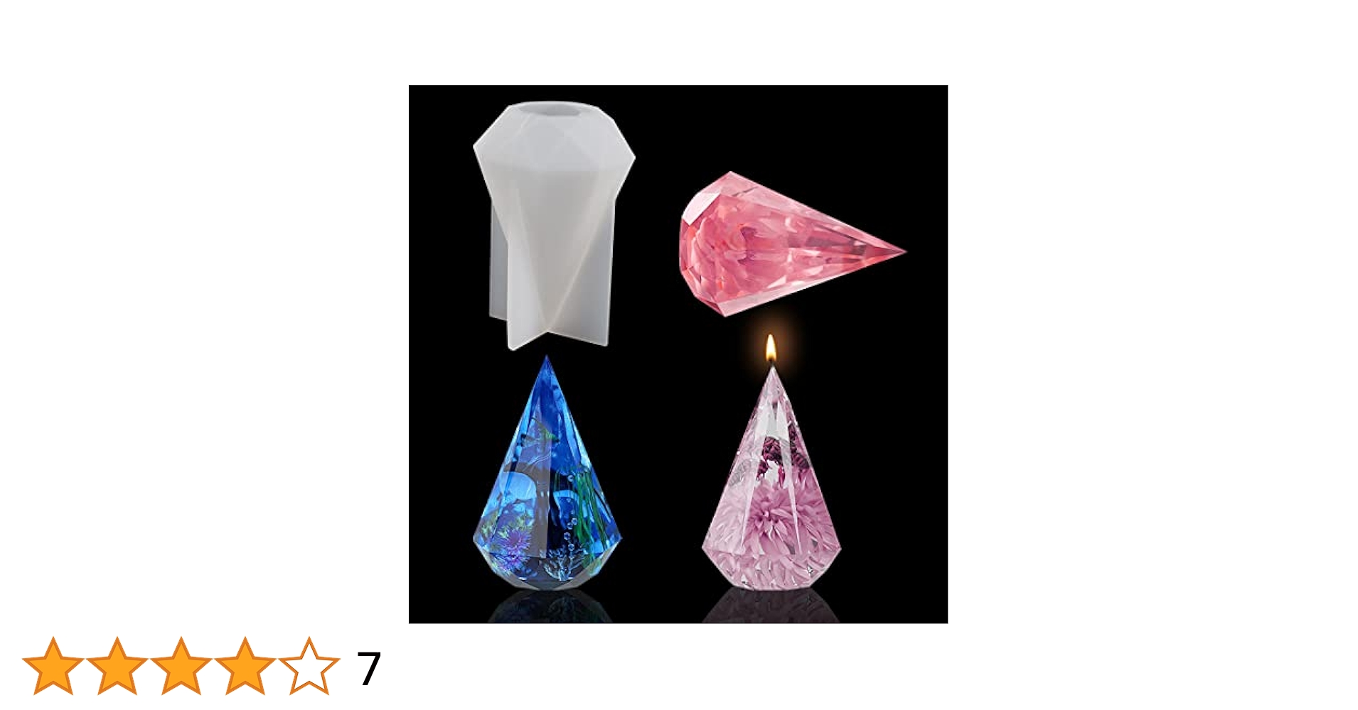 Mー348    オルゴナイト   ❣️ かえるさん ❣️ 置物　レジン　縁起物 シリコンモールド レジン 山 4個セット UVレジン オルゴナイト