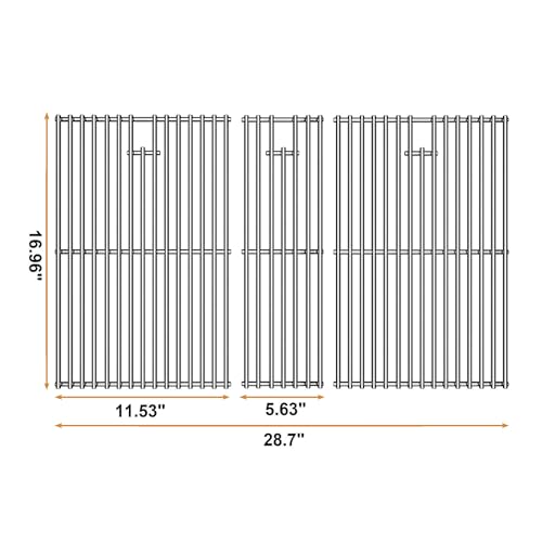 LOCVCDA Cooking Grates for Nexgrill 720-0882A Evolution Infrared Plus 5-Burner