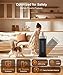 Sunnote Space Heater for Indoor Use, 1500W Electric & Portable Ceramic Heaters with 80°Oscillating, Thermostat, 3 Modes, 24Hrs Timer, Room Heater with Remote, Fast Heating Safe for Bedroom Room Use