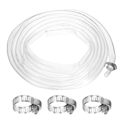 Tubo de vinilo transparente de PVC sourcing map de 10 pies para drenaje de bombas 2