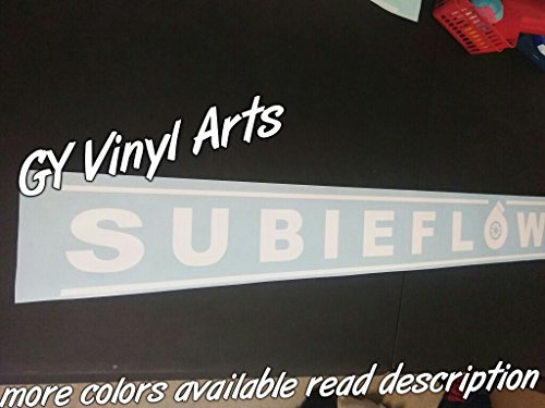 Subieflow Windshield Banners Windshield Decals Cars Stickers Vinyl Graphics for Subaru Motorsports ej20 WRX STI BRZ Turbo