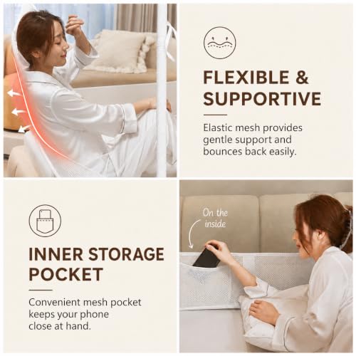 Image of Dawnwake Mosquito Net for King Size Double Bed, Anti-Fall Machardani Mosquito Net for Babies and Adults, Portable Foldable Mosquito Net Tent for Travel /Camping (White, 200x180 cm)
