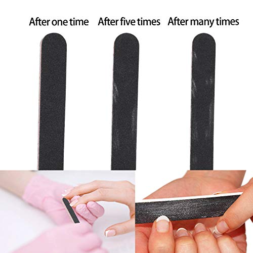 50 Pcs Nail Files For Acrylic Nails 100/180 Grit Double Sides Fingernail Files Professional Manicure Tools For Home Salon #TOP3